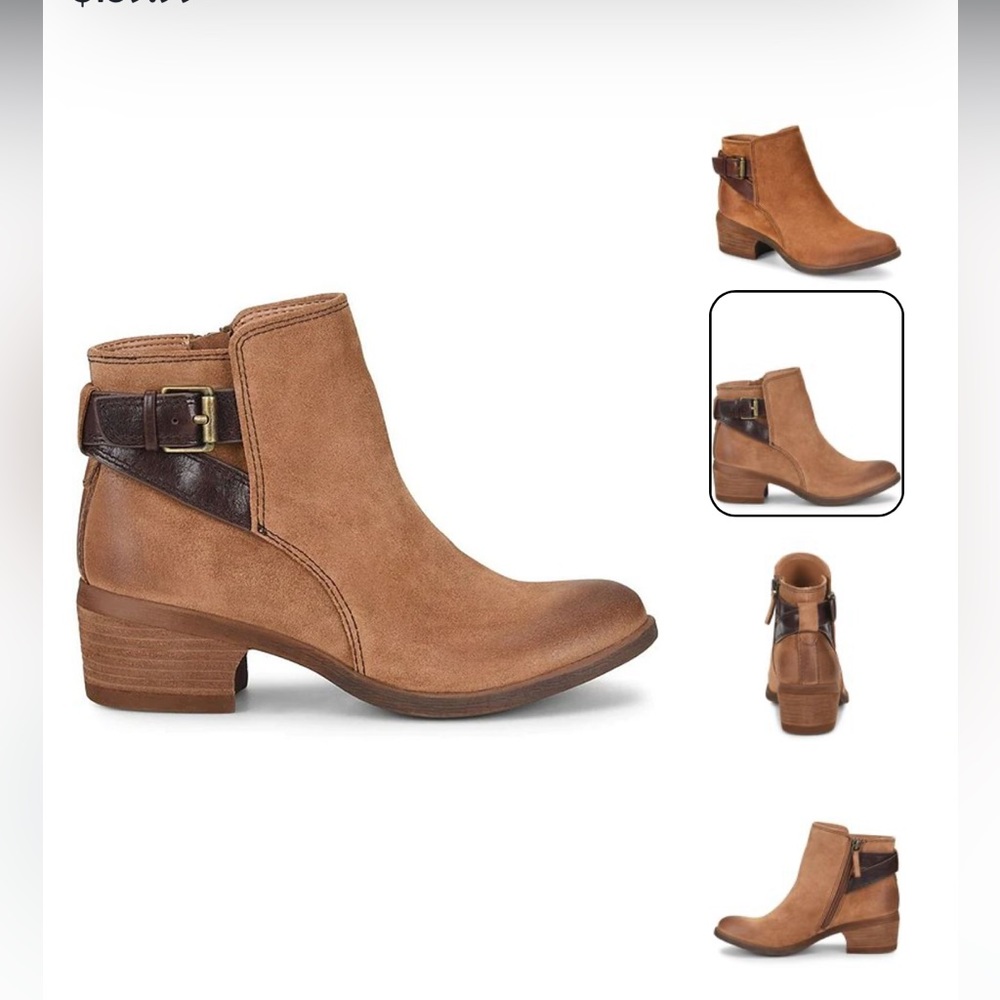NWT Comfortiva tan suede ankle boots size 6.5